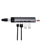 Satechi Type-C Pro Hub Adapter with Ethernet - Space Grey-8.5" H x 2.37" W x 0.75" D