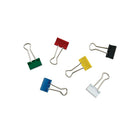Staples Binder Clips - Small 3/4" - Assorted Colours - 25 Pack-Tempered steel clips