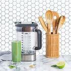 CTG Brands Hexagon Wall Tile, 10" x 10", White, 6 Pack-Feature: easier to work with than big rolls or larger tiles as the size allows for a good stitching installation, can be bent to corner or cut by a sharp utility knife to fit perfectly