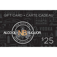 New Brunswick Liquor $25 Gift Card-Air Miles cannot be collected on Gift Card purchases.
