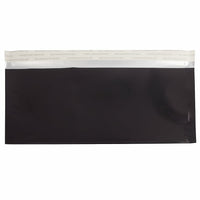 JAM Paper #10 Foil Envelopes with Self Adhesive Closure, 4 1/8 x 9.5, Black, 25 Pack (1327704)-Black