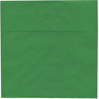 JAM Paper 8.5 x 8.5 Square Envelopes, Brite Hue Christmas Green Recycled, 250 Pack (2792295H)-Christmas green brite hue recycled envelope