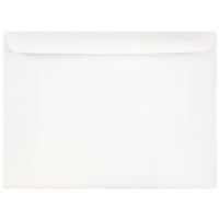 JAM Paper 9.5 x 12.63 Booklet Envelopes, White, 1000 Pack (04023221B)-White