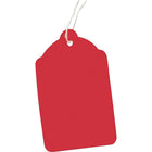 Crownhill Retail Marking / Pricing Tag With String, 2-3/4" x 1-11/16", Red, 1000 Pack-Ideal for marking prices on items in retail stores or shops