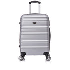 TOSCANO MAGNIFICA 21" Hardside Carry On Luggage - Titanium Silver-Designed in Italy