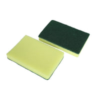 Globe H.D. Foam Scrub Sponge, 6" x 4", Green/Yellow, 550 Pack (7003)-Foam Always Stays Soft