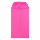 JAM Paper #3 Coin Business Coloured Envelopes - 2.5" x 4.25" - Ultra Fuchsia Pink - 50 Pack-Quantity : Quantity: 50 Envelopes per Pack