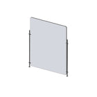 Mark Maker Rod Sneeze Guard - Acrylique transparent 1/4" - panneau de 23,5" Lx31,5"H- ensemble de tiges de 24"H - pas de passage-Distanciation sociale optimale entre deux groupes de personnes