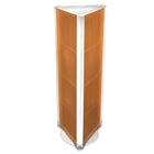 Azar Displays 60" x 16" 3-Sided Pegboard Floor Display, Orange (700450-ORG)-Sits on revolving base
