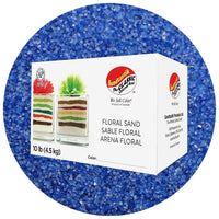 Sandtastik Floral Coloured Sand, 10 lb (4.5 kg) Box, Blue Hawaii-Coarse grain with natural sparkle throughout