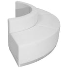 Flash Furniture HERCULES Alon Series Melrose LeatherSoft Reception Configuration - 3 Pieces, White-Modular components make reconfiguring easy with endless possibilities