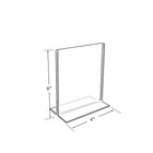 Azar Displays 6" x 4" Vertical Double Sided Stand Up Acrylic Sign Holder, Clear, 10 Pack (152726)-Highlight important information from two different angles