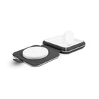 LOGiiX Travel Pad Duo Wireless Charging Pad - Charcoal Black-Stylish and durable canvas exterior
