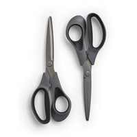 TRU RED – Ciseaux recouverts de titane, 8 po, Paquet de 2-Ciseaux 3D courbés de 8 po pour une coupe précise et fluide