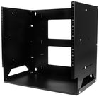 StarTech Rack de serveur mural 8U en acier solide avec étagère intégrée (WALLSHELF8U)-Personnalisez votre installation grâce à une tablette intégrée positionnable en haut ou en bas du rack