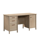 Sauder 59"W Whitaker Point Desk - Natural Maple-Top features strong and lightweight 1" panel construction