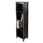 Winsome Terrace Storage Shelf 5-Tier, Espresso-Use Terrace as a stand alone bookshelf or add baskets to create a storage center