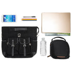 Lencca Phlox 11" Laptop Hybrid Bag - Limit Edition - Black-TOTE: When you need a handle on things. Pull up the two tabs at each side for a quick carry along
