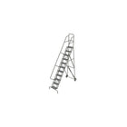Tri-Arc Roll & Fold Rolling Ladder, 11 Step, 116" Height, Perforated (KDRF111166)-Frame Material: Steel