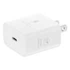 Samsung 25W Travel Power Adapter (No Cable) - White-Protects your devices from overcurrent, short circuits, high-temperature, low leakages and more