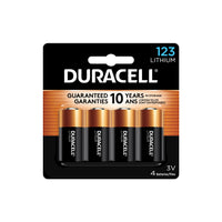 Duracell Lithium Hpl 123 - 4 Pack-Power for a Wide Range of Devices - The Duracell 123 3 Volt High Power Lithium battery is designed for use in a variety of compatible devices like wireless security systems, home automation, photography and lighting equipment, and more