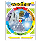 TREND enterprises, Inc. Weather Learning Chart, 17" x 22"-Colour: Assorted