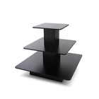 Can-Bramar Econoline 3 Level Square Merchandising Display Table - 48" D x 48" W x 42" H - White-3/4" thick durable melamine laminate surface.