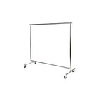 Can-Bramar Single Rail Rolling Garment Rack, 60" x 50"-Features rubber casters for easy transport