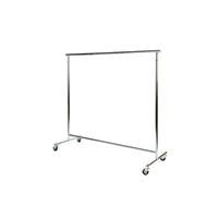 Can-Bramar Single Rail Rolling Garment Rack, 60" x 50"-Features rubber casters for easy transport