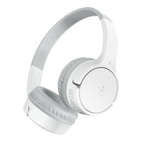 Belkin Soundform Kids Headphones - White-Long lasting battery keeps headphones charged for 28-30 hours when listening.
