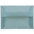 JAM Paper 4bar A1 Envelopes, 3.63 x 5 1/8, Translucent Vellum Ocean Blue, 250 Pack (1591614H)-Ocean blue translucent envelope