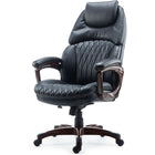 Staples Northman Bonded Leather Manager's Chair-Lumbar support helps reduce back strain and fatigue