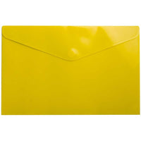 JAM Paper Plastic Envelopes with VELCRO Brand Closure, Legal Booklet, 9.75 x 14.5, Yellow Poly, 12 Pack (235828262)-Product Type: Letter Booklet Envelope