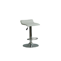 Plata Import Wendolyn Adjustable Stool, White (ST-8109-W)-Bar Stool