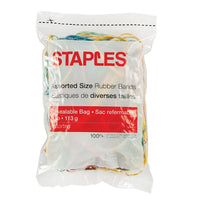 Staples Economy Rubber Bands - Assorted Size and Colour-Nothing beats a rubber band for holding things together