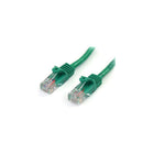 StarTech 45PATCH10GN 10' Cat 5e Snagless Patch Cable, Green-Dual RJ-45 Male connectors ensure seamless connectivity