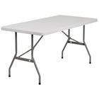 Flash Furniture – Table pliante de 60 po, blanc granite (RB3060)-Table commerciale prête à l'emploi