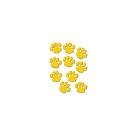 Teacher Created Resources Paw Prints Accents, Gold, 90 Pack-Bulletin board accents for toddler - 12th grade is apt for dressing up walls and doors