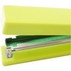JAM Paper Office & Desk Sets, Stapler Pack of Staples, Lime Green and Green (3375GRGR)-Stapler Size: 6 x 2.5 x 1.125 inches Staples Size: Standard (.5" x .25")