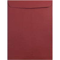 JAM Paper 10 x 13 Open End Catalog Envelopes, Dark Red, 100 Pack (31287541)-Dark red
