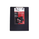Duraply "Stay Clean" Clipboard - Black - Letter-3 layer polypropylene