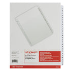 Staples Preprinted A-Z Dividers - 26 Tabs - White-Fast, efficient way to organize by alphabetical order