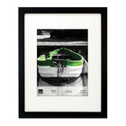 Nexxt Langford Wood Picture Frame, 16" x 20" matted to 11" x 14", Black-Frame for 11" x 14" photo: opening measures 16" x 20". hold all your memories in beautiful frames