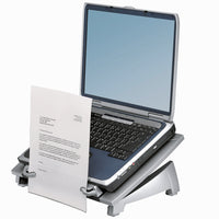 Fellowes Office Suites Laptop Riser Plus-In-line document holder makes documents easy to view