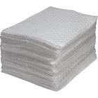 Zenith Safety Fine Fibre Sorbent Pads, Oil Only, Medium, 15" L x 17" W, 100 Pack-Premium fine fibre