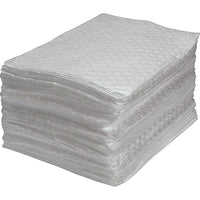 Zenith Safety Fine Fibre Sorbent Pads, Oil Only, Medium, 15" L x 17" W, 100 Pack-Premium fine fibre