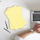 JAM Paper Vellum Bristol Tabloid Cardstock, 11 x 17, 110 lb. Canary, 50 Pack (16932842)-Quantity: 50 Sheets per Pack