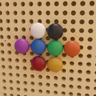 Flash Furniture Bright Beginnings Commercial Grade 64 Piece Jumbo Peg Accessory Pack for Modular STEAM Walls - Multicolor-Perfect for Daycares, Preschools and Early Learning Centers