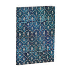 Paperblanks Lined Journal - 5" W x 7" H x 3/4" D - Blue Velvet-100% recycled binder boards