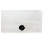 JAM Paper Plastic Business Card Case with Snap Closure, Clear, 5 Pack (368668g)-Clear